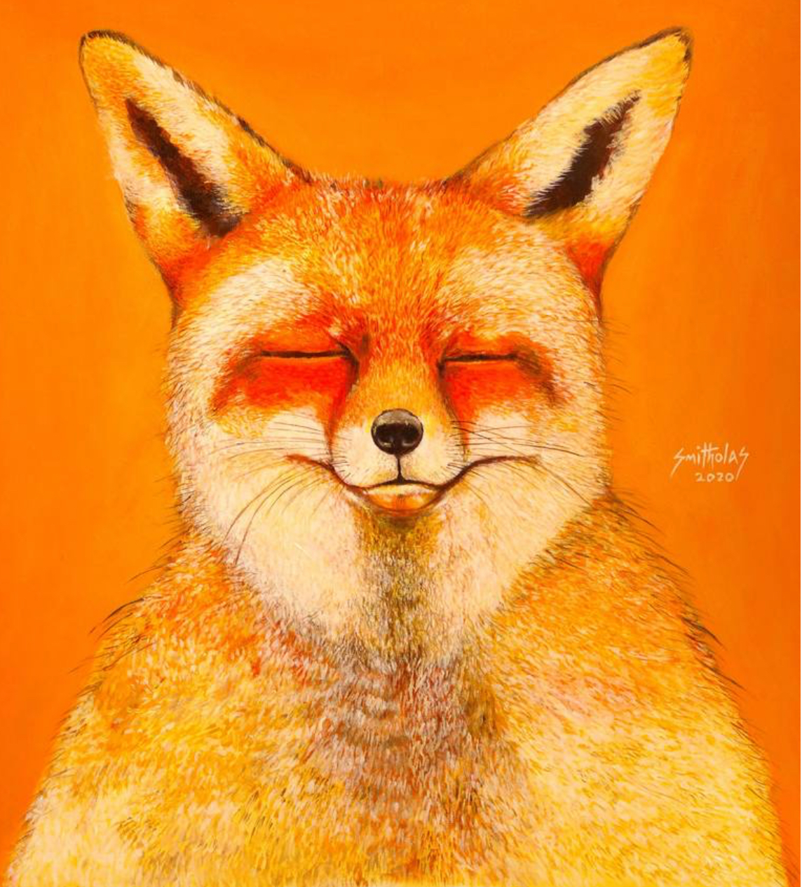 Sleepy fox is sleepy